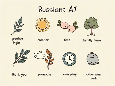 Learn Essential Russian Vocabulary for Beginners – A1 Level visualisation