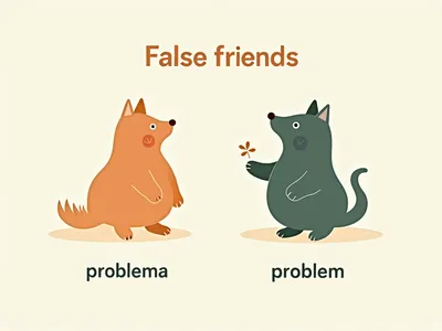 How do false friends differ from cognates in Italian visualisation