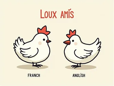 Quels sont les faux amis les plus courants en français visualisation