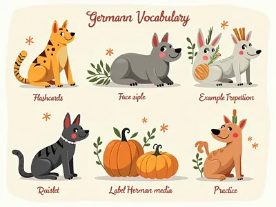 What are some tips for learning German vocabulary effectively visualisation