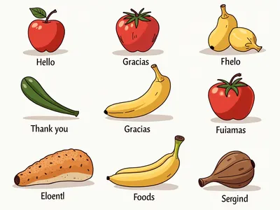 What are the essential vocabulary words for beginners in Spanish visualisation